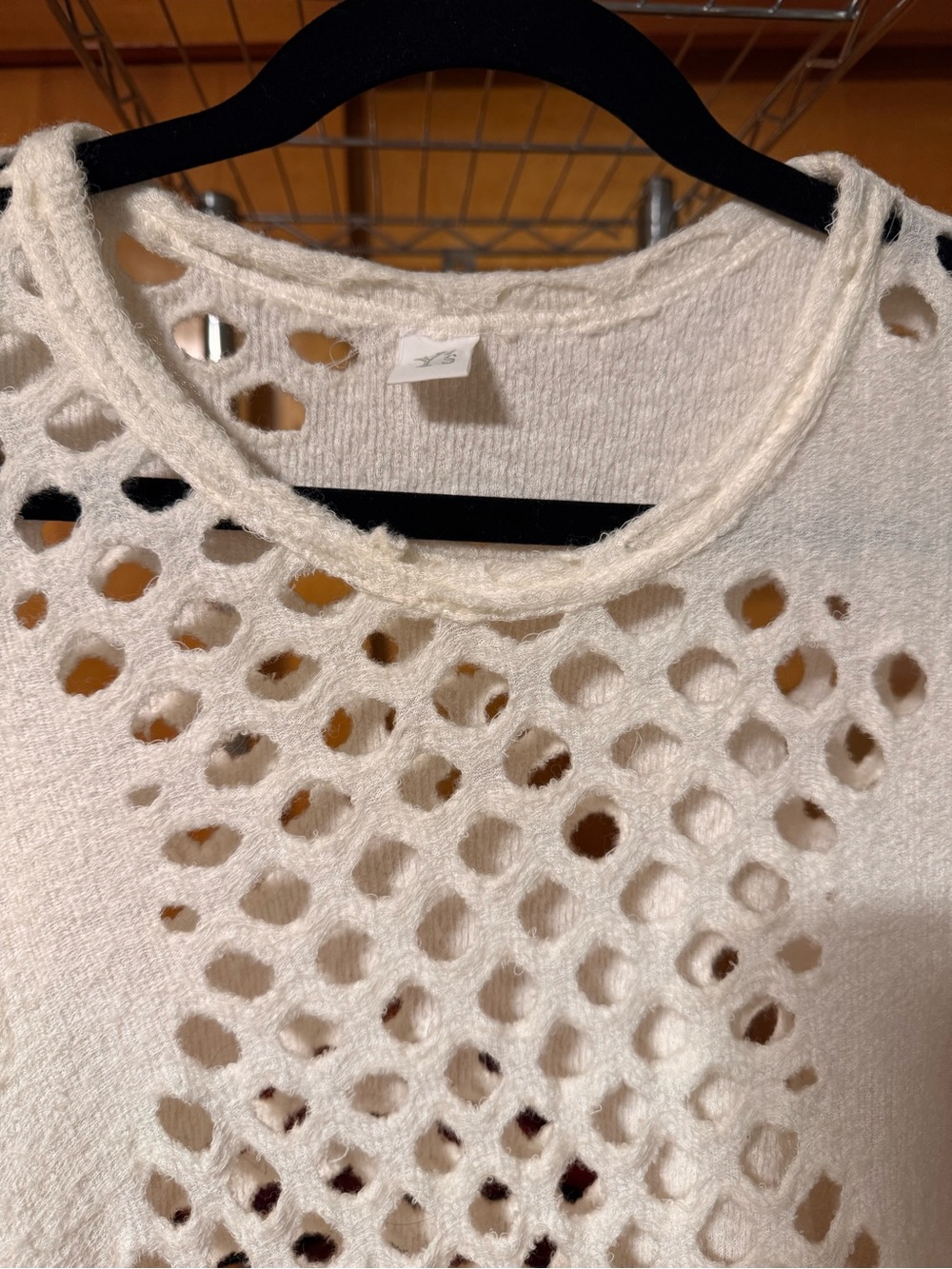 Y’s Yohji Yamamoto holed knit dress cotton wool women dress oversized - Picture 3 of 9